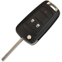 Jingyuqin 2/3/4/5 B 플립 폴딩 원격 키 케이스 셸 쉐보레 크루즈 2012 말리부 아베오 핏 오펠 뷰익 포브 HU100 블레이드, For chevrolet_3 Buttons Panic