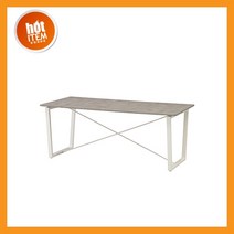 멜론 회의용 테이블 (회의실 사무실), W1800 X D900 X H720:화이트+콘크리트