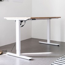 아씨방가구 심플 USB 전동식 높이조절책상 140cm, 색상:USB 높이조절 책상 메이플