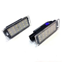 자동차 깜박이 Canbus LED 번호 번호판 빛 Renault Megane 3 Clio Laguna 2 Twingo Master Vel Satis, Pair