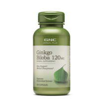 GNC 징코 빌로바 120mg 캡슐, 100개입, 1개