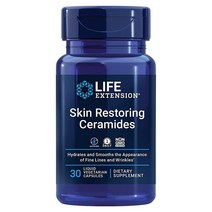 라이프 익스텐션 스킨 리스토어링 세라마이드 비건 30캡슐, 30 Count (Pack of 1)