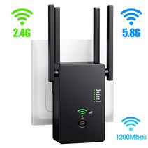 신호 부스터 증폭장치 5Ghz 무선 와이파이 리피터 1200Mbps 라우터 부스터 2.4G 장거리 익스텐더 신호 증폭, 03 White US Plug