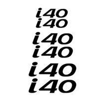 자동차캘리퍼 현대 CRETA EON EQUUS i10 IX25 코나 자동차 외장 액세서리 6 Pcs 브레이크 캘리퍼 배지 스, 06 For i40_01 Black, 6개