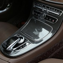벤츠 E클래스 W213 전용 센터페시아 공조기 컵홀더패널 카본튜닝 몰딩커버 자동차 실내 인테리어 악세사리 용품, 벤츠W213_센터페시아_카본패널