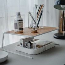 다용도 주방 우드 선반 공간활용 테이블 수납 식탁 그릇 정리 양념통 진열대, S
