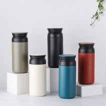 [특] 트래블 텀블러 350ml 각인 주문제작, 카키(+각인추가)