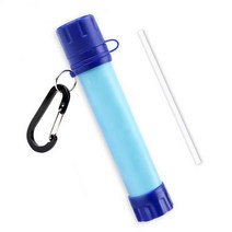 캠핑 정수 필터 비상 생존 야외 낚시 등산 간단한 기 흡입 짚 튜브 필드 한외 여과 짚 원정 하이킹 휴대용, 02