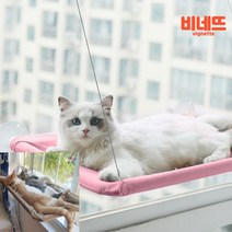 고양이 창문 해먹 핑크 고양이선반 반려견해먹 고양이베란다