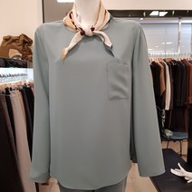 쉬즈미스 신상품 초대박 가격 파괴~~깔끔하게 떨어지는 유행없는 스카프 셋트 라운드 블라우스 SWWBLK31430(봄 가을)