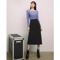 더엣지 23SS 벨티드 펜슬 스커트