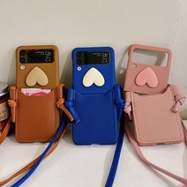 핸드폰 거치대 증정/삼성 갤럭시 Z플립3 지플립 Z플립 Flip3 제트플립 3세대 플립3 F711 카드 지갑 목걸이 스트랩 하드 케이스