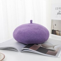 베레모 여 추동일계 큰머리 베레모 얼굴 작은 팔각화가 모자