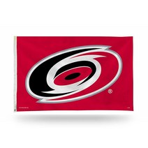 NHL 시애틀 크라켄 91.4 x 152.4cm(3 x 5피트) 단면 배너 깃발 그로밋 포함, Carolina Hurricanes