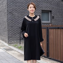 엄마옷 모슬린 주름라운드원피스 OP109169마담 미시옷 50대 중년여성의류 60대 엄마옷 빅사이즈 할머니옷 여성옷