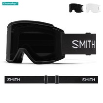 SMITH Squad XL MTB 스쿼드 XL 엠티비 고글 (Black Chromapop Sun Black) 블랙 크로마팝 썬 블랙 + 투명 클리어 렌즈, 단품