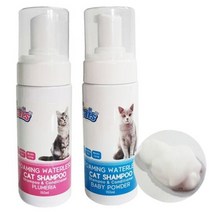 더캣츠 워터리스 샴푸 150ml 고양이 목욕용품 샴푸, 선택:베이비파우더향