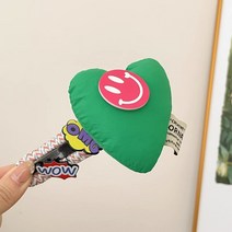 오버사이즈 스마일 하트 오리핀 기질 머리핀 여 뒤통수 머리핀