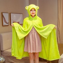 망토 가디건 케이프 숄망토 자켓 겨울 가을 캐릭터 맹아 햄스터 집사람 숄 담요 귀여운 실내 학생 점심 에어컨 여자