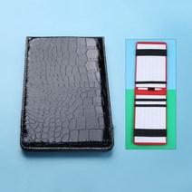 스크린골프메모리폼 1P 가죽 골프 스코어 카드 홀더 훈련 노트북 성능 점수 ookkeeper ∓ 2ps 연필, 04 lk