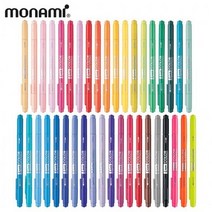 모나미 라이브칼라 수성펜 트윈타입 39색 컬러링 사인펜, 퍼플