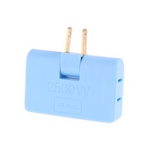 멀티 콘센트 회전식 소켓 컨버터 3 In 1 확장 플러그 멀티 플러그 어댑터, 한개옵션1, 01 Blue