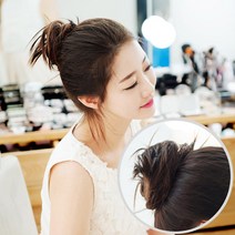 빨간머리 곱창 여우별 여성 부분가발 똥머리 붙임가발, 1개, 곱창가발_여우별_허니브라운_13cm(중)