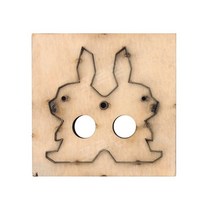 가죽공예 목형 철형 칼 금형 가죽 핸드메이드 DIY 토끼 모양 문양, 토끼 절단 다이, 1개