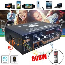 PUZU LVPIN DSP 카오디오 바이크 오토바이앰프 해양보트 800W 블루투스 5.0 HiFi 디지털 파워 앰프 원격 제어 자동차 오디오 서브 우퍼 잔향