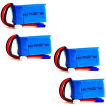 방제드론 농업용 드론배터리 2 3 pcs 7.4v 800mah 35c 2s lipo, 4개