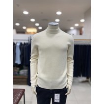 레노마 옴므 21 F/W 아이보리 모 캐시미어 반폴라 니트티셔츠/RNDMKT62A