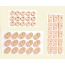 발바닥 티눈 밴드 발가락 물집 보호 패치 사마귀 패드 통증 방지 반창고, 타원형 - 15PCS