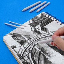 흑연가루 내구성 더블 헤드 아트 스케치 종이 연필 스머지 그루터기 스틱 다양한 연필가루, 3pcs
