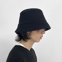 남자 여자 겨울 니트 울 숏 버킷햇 벙거지 모자 플로피햇 2color