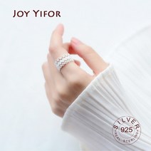 여성 은반지 여름 실버반지 커플 패션 925 스털링 실버 기하학적 레이스 조절 반지 용 도매 보석