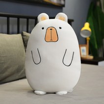 1+1 대형 바디필로우 애착인형 공룡 모찌 인형 쿠션 하마, 25cm, 25cm