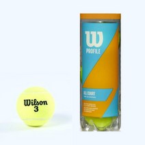윌슨 프로필 프라임 올코트 테니스공 윌슨캔볼 윌슨시합구 테니스캔볼 테니스시합구 1캔 3볼, 3구(1캔)