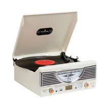 사운드룩 SLT-7080BT 레트로 블루투스 턴테이블 오디오 스피커 LP 플레이어