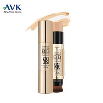 알로에베라 BB스틱 비비크림 에센션오일 브러쉬 일체형 물광비비크림 커버력 좋은 비비 여성 남성 잡티 주근깨 기미 피부결점 스킨커버 파운데이션 선크림 씨씨크림 퍼펙트커버 비비스틱 베이스메이크업, 3개