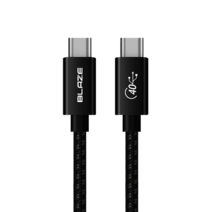 USB4 케이블 40Gbps GEN3 동축 Coaxial 케이블 C TO C 초고속케이블 100W 썬더볼트3 4, 2m, 1개