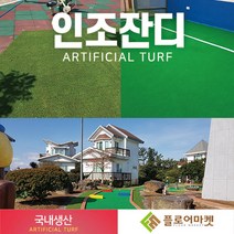 플로어마켓 국내생산 방염 무독성 친환경 인조잔디 테라스정원마당 인공잔디 옥상조경베란다 야외 실내 시공 강아지애견 카페트 골프장 롤매트, 1000개, PX2800LK 1M*0.5M
