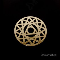 파워스티커N 2cm (10개) - 풍수용 에미세리윌 의식상승 12각 히란야, 금색10개