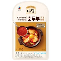 다담 순두부찌개 양념 140g x 3개, 1개