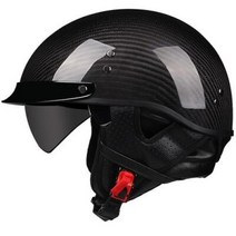 반모헬멧 바이크헬멧 소두핏 클래식 레트로 DOT Carbonfiber 오토바이 독일 Casco 일본식 모토 오픈 하프 페이스 헬기 바이커 파일럿 맨, 53.b14 - M