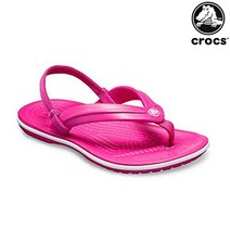 크록스 크록스 키즈 크록밴드 스트랩 플립 쪼리 205777-6X0