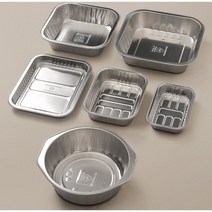 개화 알류미늄 냄비 그릇 직화 가능 유해물질 무검출, 멀티 정사각형2호 3개, 1개