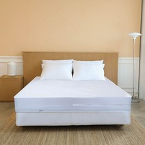 침대 매트리스 방수 커버 지퍼형 항균 속커버 싱글/퀸/슈퍼퀸/킹 국내생산