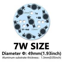 tv백라이트 교체 tv수리 모니터수리 10pcs 1w 3w 5w 7w led pcb 램프 패널 방열판 고휘도 보드 천장 조명 다운 에 대 한 라운드 알루미늄 기판