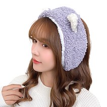 여아 겨울 방한 털 고양이 머리띠 귀돌이 귀마개 ET-32