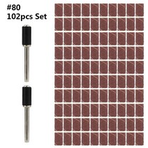 대리석 연마기 폴리싱기계 벨트 샌더 드릴날 전동 샌딩기 드럼 세트 그릿 . ., 102pc 6.35mm 80grit